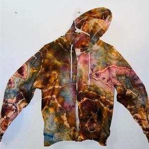 Katya Moon Dyes Small UNISEX zip up hoodie / worn once